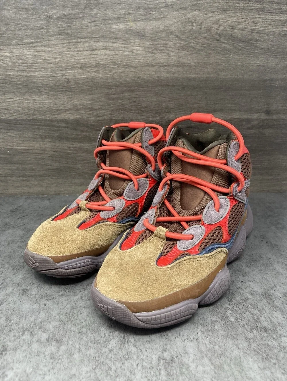 Adidas Yeezy 500 High Sumac Sneakers Mens Size 6.5 (Wmns 8) Brown Red Lot GW2874
